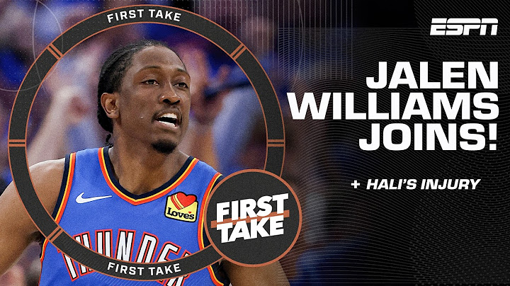 Jalen Williams on Haliburton's Game 7 injury 👀 'You don't want to see anyone get hurt' | First Take