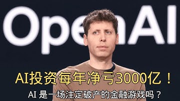 「每年净亏3000亿！AI 是一场注定破产的金融游戏吗？ 」| AI | 泡沫 | 亏损 | 科技巨头 | 财经