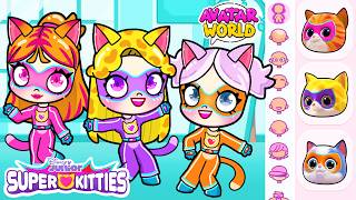 SuperKitties in Avatar World! I Was Adopted By The Superhero Cats