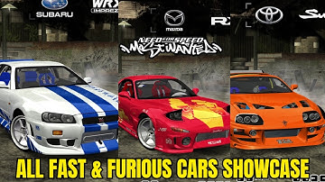 All Fast & Furious Cars in NFS MW 2005 🔥 Full Showcase & Gameplay
