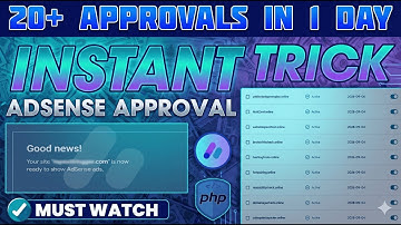 Get AdSense Approval in 1 Day with PHP Script 🔥 Fast 12-Hour AdSense Trick ✅ 2025 Method