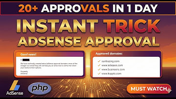 Get AdSense Approval in 1 Day with PHP Script 🔥 Fast 12-Hour AdSense Trick ✅ 2025 Method
