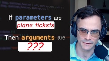 How parameters are like plane tickets (coding concepts explained!)
