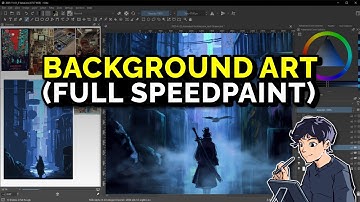 Cyberpunk City Background 30-Minute Speedpaint