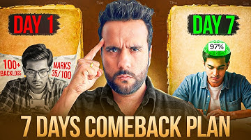 7-Day Study Plan Can Turn You from Average to TOPPER | Ashu Sir