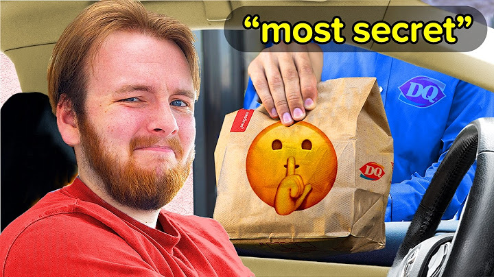 I Asked Every Drive Thru for their "Most Secret" Item