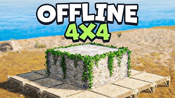 The BEAST. My BEST 4x4 base for ONLINE - OFFLINE defense  [ 8 BUNKERS ]  - rust base design