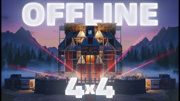 The BEAST. My BEST 4x4 base for ONLINE - OFFLINE defense  [ 8 BUNKERS ]  - rust base design