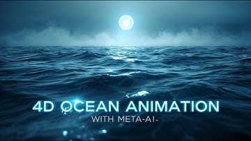 4D Ocean Surface Animation with Meta AI | Unreal Fluid Motion in Seconds