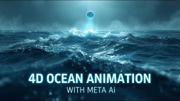 4D Ocean Surface Animation with Meta AI | Unreal Fluid Motion in Seconds