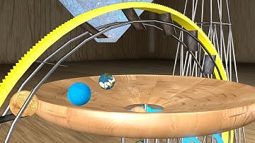 3D Wheel simulator and marble racing w Solar System #animation #simulator #solarsystem