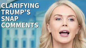 White House clarifies Trump's remark on withholding SNAP money during shutdown