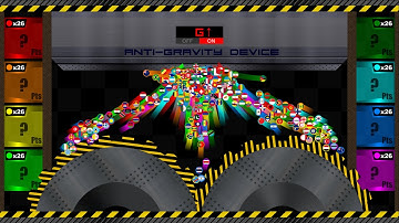 Elevator Crush #2 - Worldwide Team Survival - Marble Race Countries in Algodoo