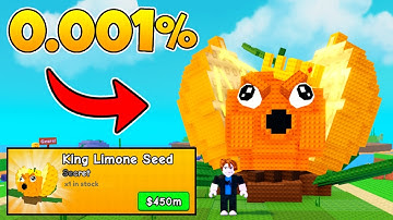 Starting Over Using ONLY KING LIMONE Seeds In Roblox Plants vs Brainrots!