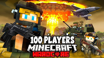100 Players Simulate ISLAND WARFARE in Minecraft