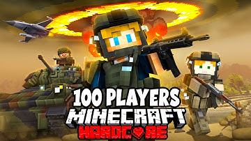 100 Players Simulate ISLAND WARFARE in Minecraft