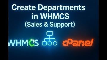 How to Create Departments in WHMCS