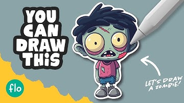 Draw This Cute Zombie in Procreate 👻 | Easy Step-by-Step Tutorial for Beginners