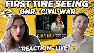 Guns N’ Roses Civil War reaction (Paris ’92) PURE EPICNESS 😱 |  #reaction #trending #gnr #firsttime