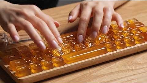 Typing & Cutting Unique Keyboards AI ASMR Video | Oddly Satisfying Planet & Strawberry Keys 🍓🌍