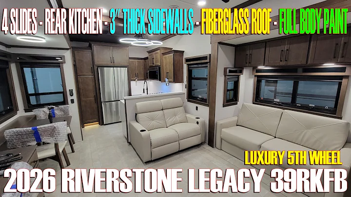 Luxury Rear Kitchen Fifth Wheel 2026 Riverstone Legacy 39RKFB by Forestriver at Couchs RV Nation