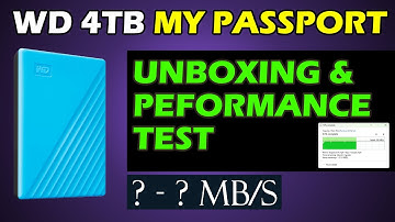 WD My Passport 4TB HDD Unboxing & Full Speed Test | Portable External Hard Drive Review #harddrive