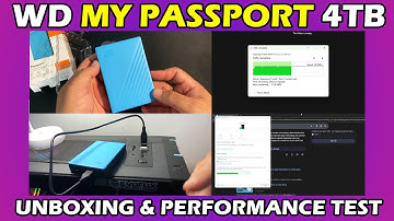 WD Portable Hard Drive | 4TB | My Passport Unboxing & Review | External Hard Drive #harddrive
