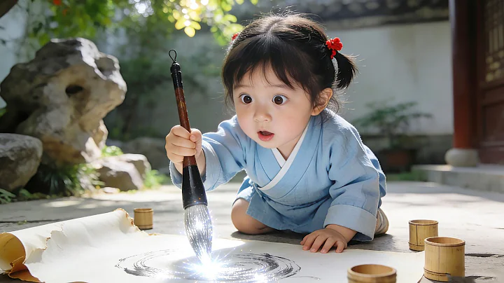 Bullied seeking father, the girl awakens magic brush power—Prince Regent dotes on her as princess!