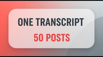 My Secret Content Creation Pipeline: From Video to Multi-Platform Posts