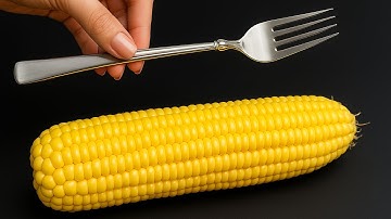 Remove Corn Kernels in 1 Minute with This Genius Trick from Grandma!Clever Tricks