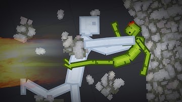 Melons Fight with Androids In People Playground