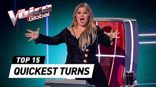 QUICKEST CHAIR TURNS in the Blind Auditions on The Voice