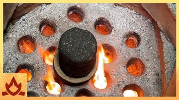 Primitive Technology: Grate furnace, wood fired smelting experiment