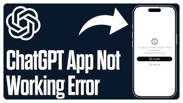 How To Fix ChatGPT “The server is having problems. Please try again later” Error 