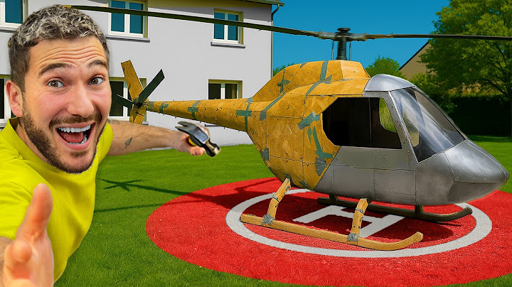 J’ai Construit un HÉLICOPTÈRE dans Mon Jardin !