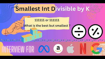 Leetcode 1015. Smallest Integer Divisible by K Interview Grade Solution