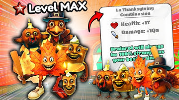 Unlocking NEW MAX LEVEL La Thanksgiving Combinasion in Brainrot Evolution! (Roblox)
