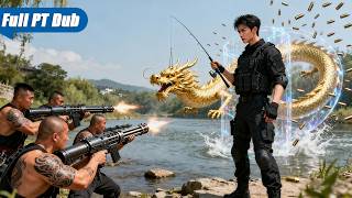 Chefe da máfia pesca no campo! Valentões o provocam! Ele para balas com as mãos! #cdrama  #viral