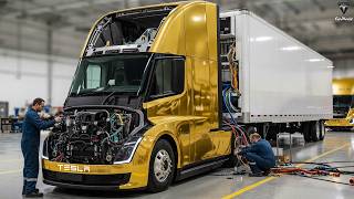 Elon Musk Reveals Tesla Semi Gen 2 Finally Here! Mass Production With New Battery, Glass & FSD!