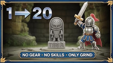 Tibia Knight Progression 1–20 | Fresh Start From Zero to Hero (Chill Grinding)