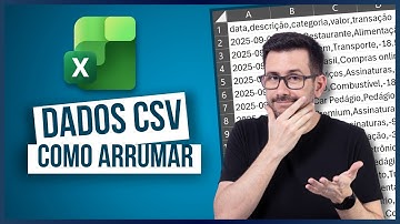Como abrir e organizar um arquivo do Cartão de Crédito (CSV) no Excel (passo a passo completo)