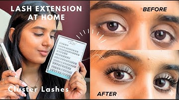 STOP Paying for Lash Extensions! Try This Easy Cluster Lash Hack 👀✨