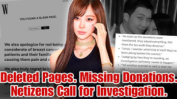 W Korea Scrubs Site, Issues Apology as Donation Scandal Deepens Netizens Call for Investigation