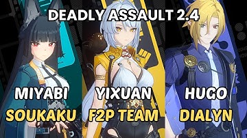 NEW Deadly Assault ZZZ Hugo Dialyn Team x M0 Miyabi x Yixuan Panda Pulchra F2P Zenless Zone Zero 2.4