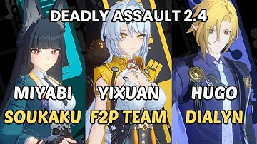 NEW Deadly Assault ZZZ Hugo Dialyn Team x M0 Miyabi x Yixuan Panda Pulchra F2P Zenless Zone Zero 2.4
