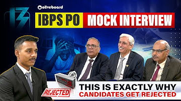 IBPS PO Mock Interview 2025 | Real Panel Questions, Mistakes & Expert Feedback | IBPS PO Interview
