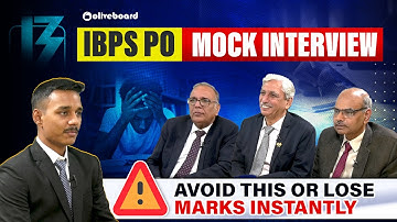 IBPS PO Mock Interview 2025 | Real Panel Questions, Mistakes & Expert Feedback | IBPS PO Interview