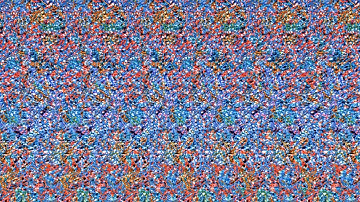 Amid the Pyramid - 3D Stereogram Illusions