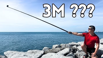 Best Invisible Selfie Pole for GoPro & Insta360 ? Telesin 3M Selfie Stick Review