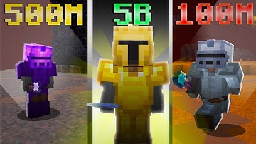 $1m vs $500,000,000 vs $5,000,000,000 MINING Setup! (Hypixel Skyblock)